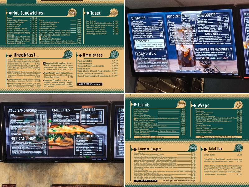 Mo's Munch Cafe Menu