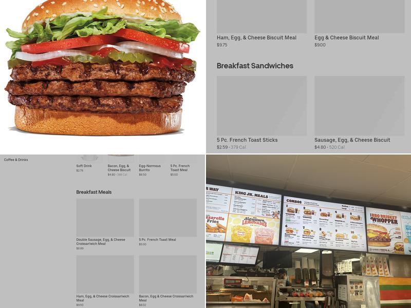 Burger King Menu