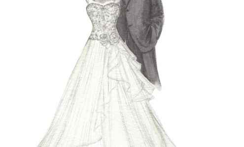 My Dreamlines Wedding Dress Sketch