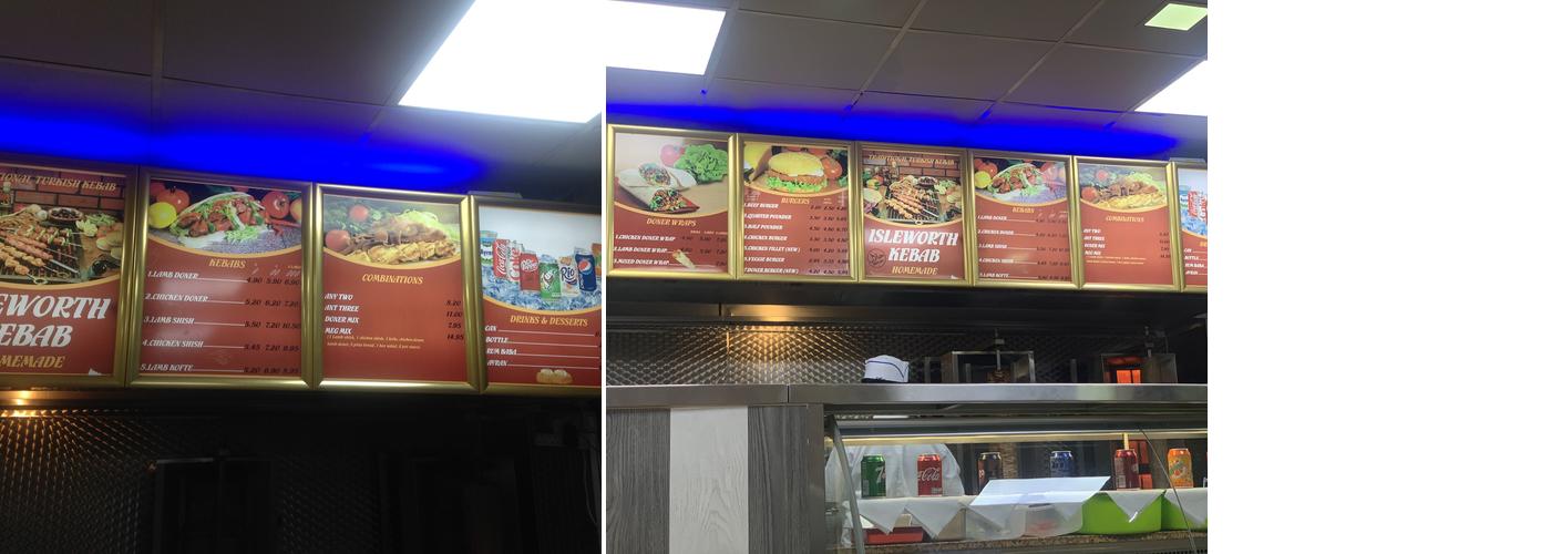 Isleworth Kebabs Menu