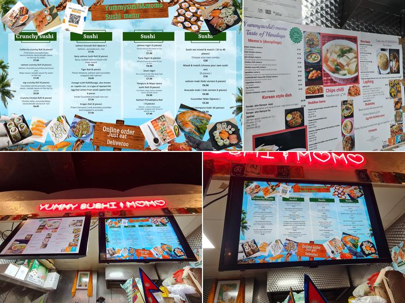 Yummy sushi & momo Menu