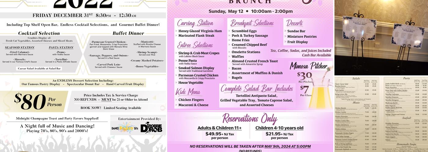 Paris Caterers Menu