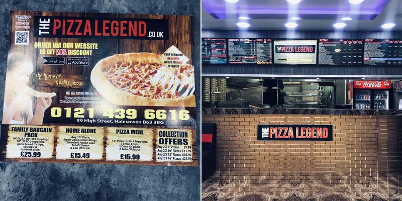 The Pizza Legend Menu