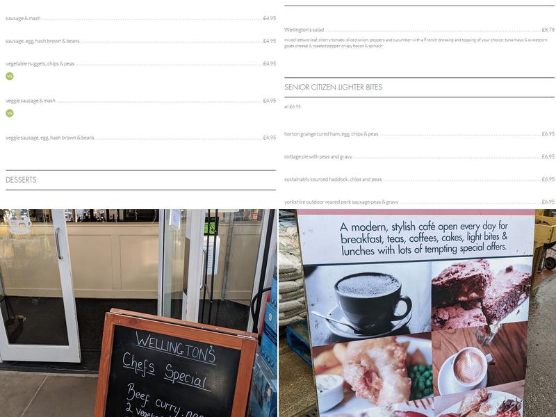 Wellington's Cafe and Bistro Menu
