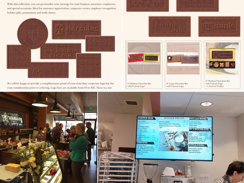 Stargazer Fine Chocolates and Coffee Menu