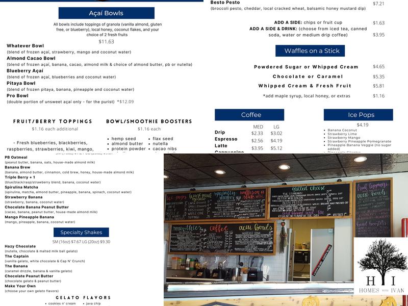 Whatever Pops and Bowls Menu