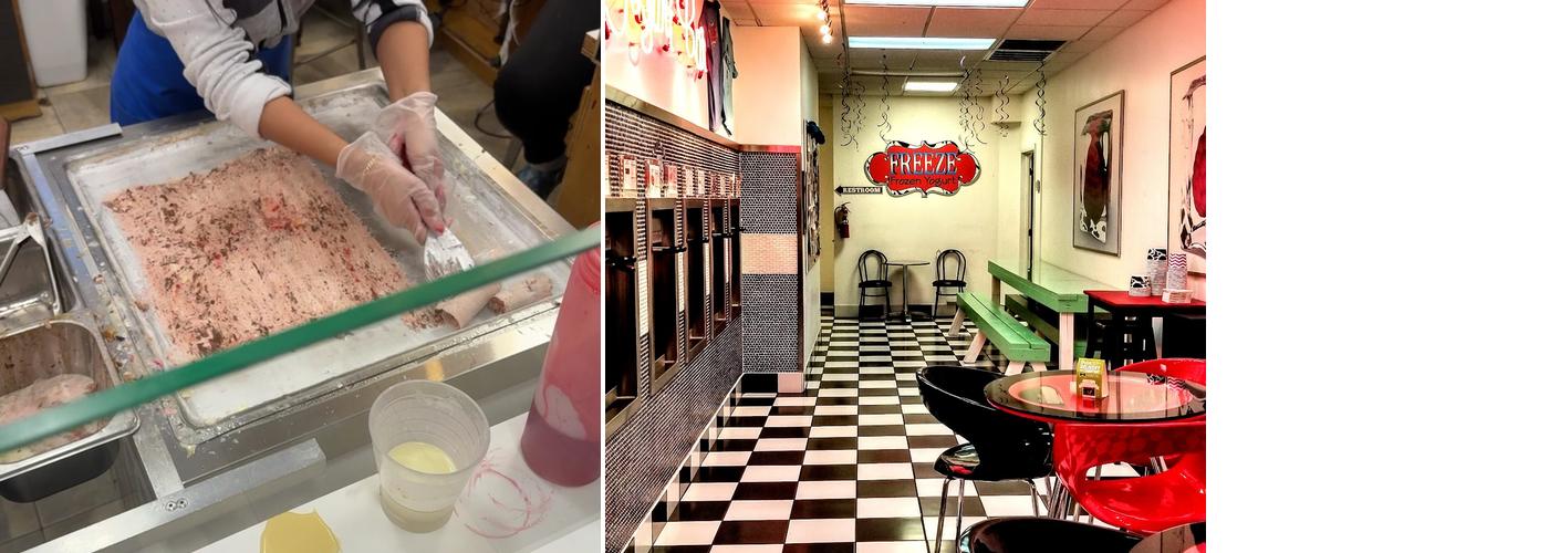 Freeze Frozen Yogurt Menu
