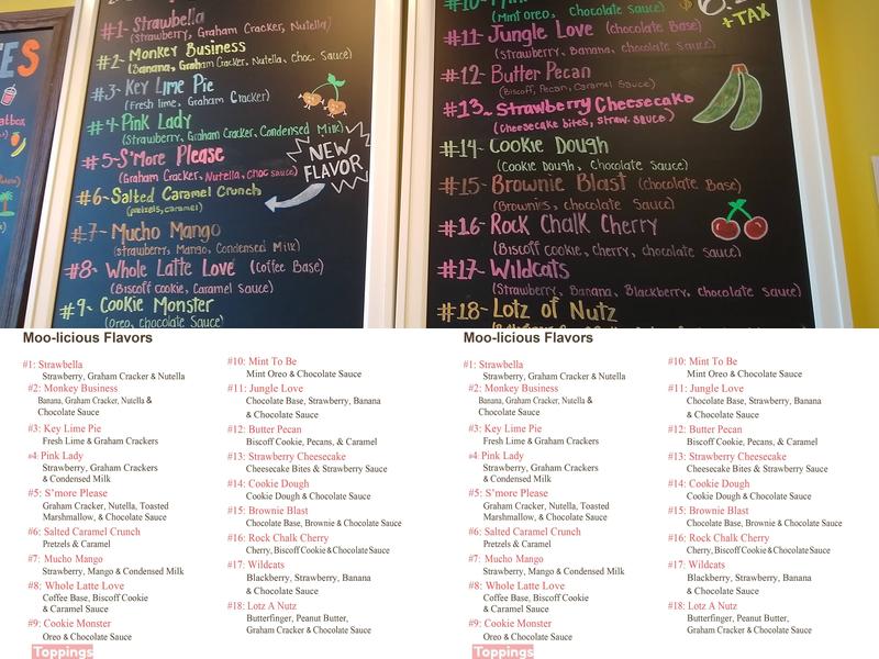 Freezing Moo Olathe Menu