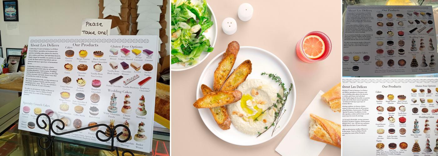 Les Delices Bakery Menu