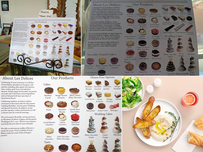 Les Delices Bakery Menu
