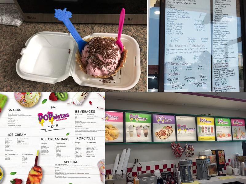 Popaletas Michoacan Menu