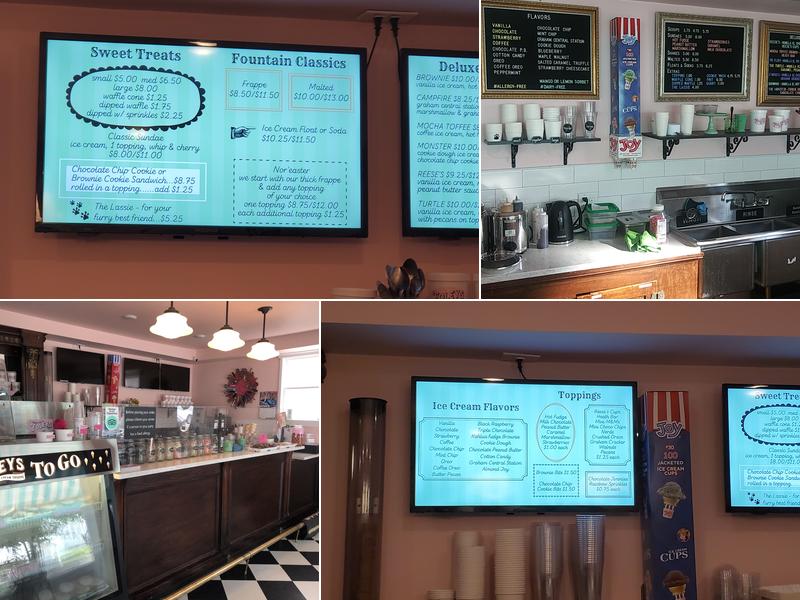 Foleys Ice Cream Shoppe Menu