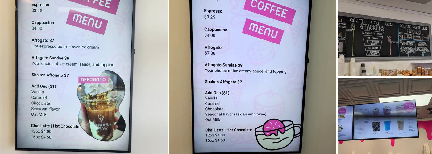 Modern Cone Menu