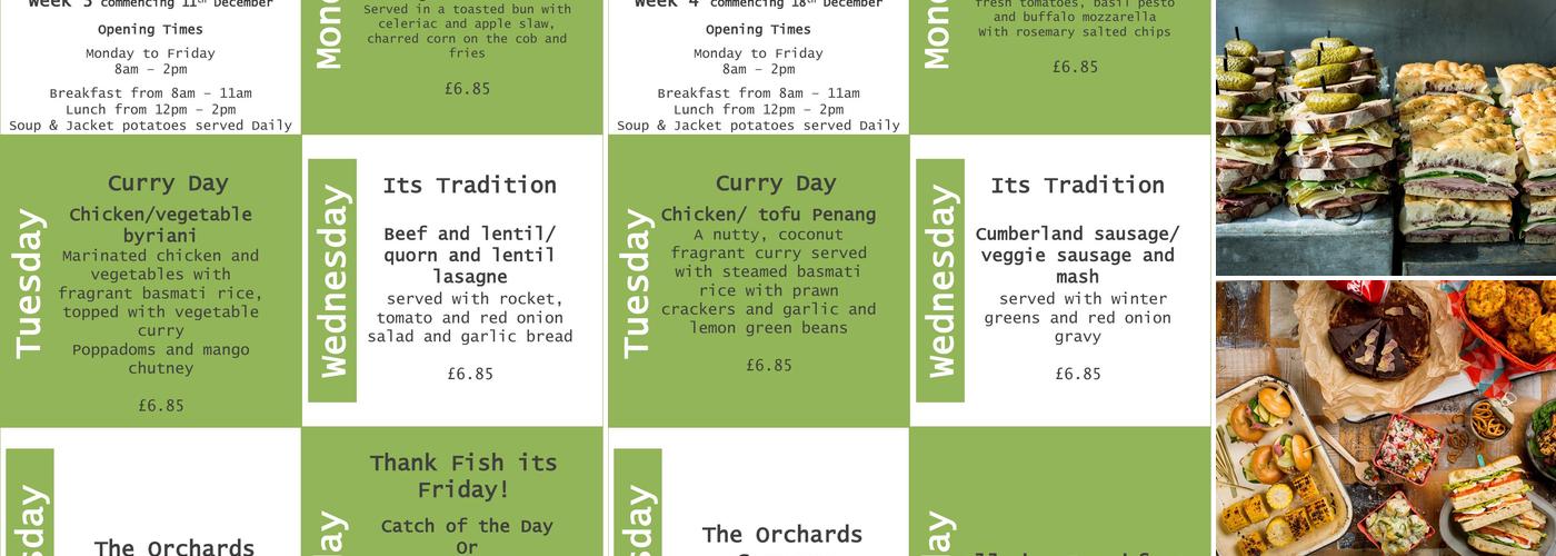 The Orchards Cafe Menu