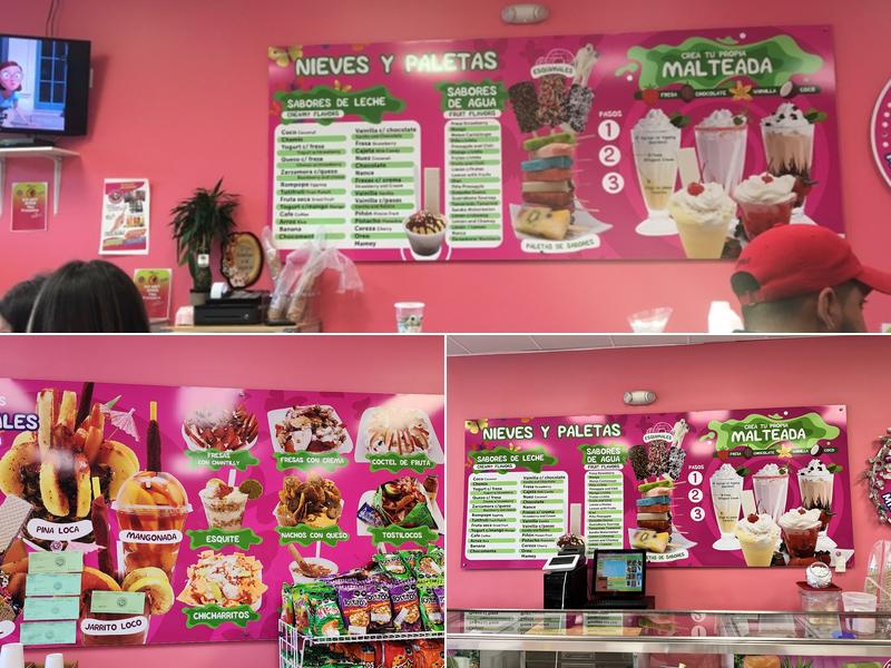 Paleteria La Monarca Michoacana Menu