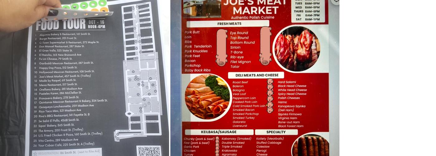 Joe's Meat Market Menu