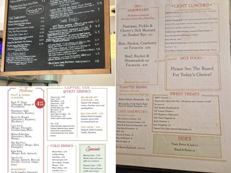 Cherry's Deli & Bakery Menu