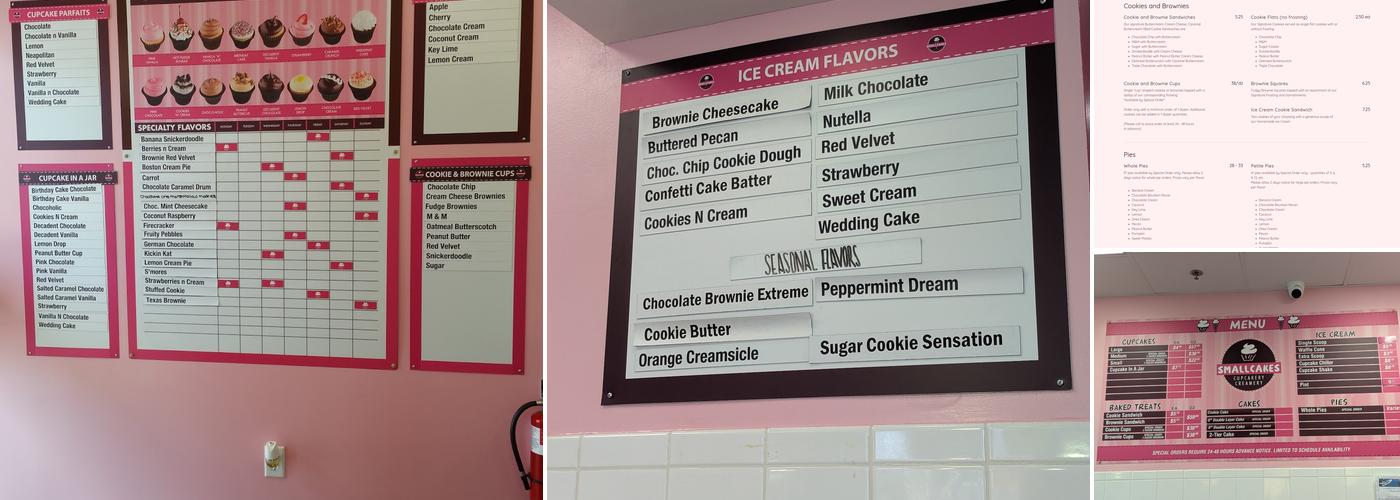 Smallcakes Frisco Menu