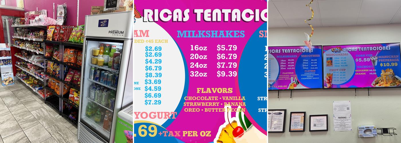 Ricas Tentaciones Menu