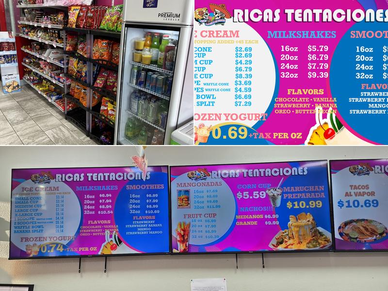 Ricas Tentaciones Menu