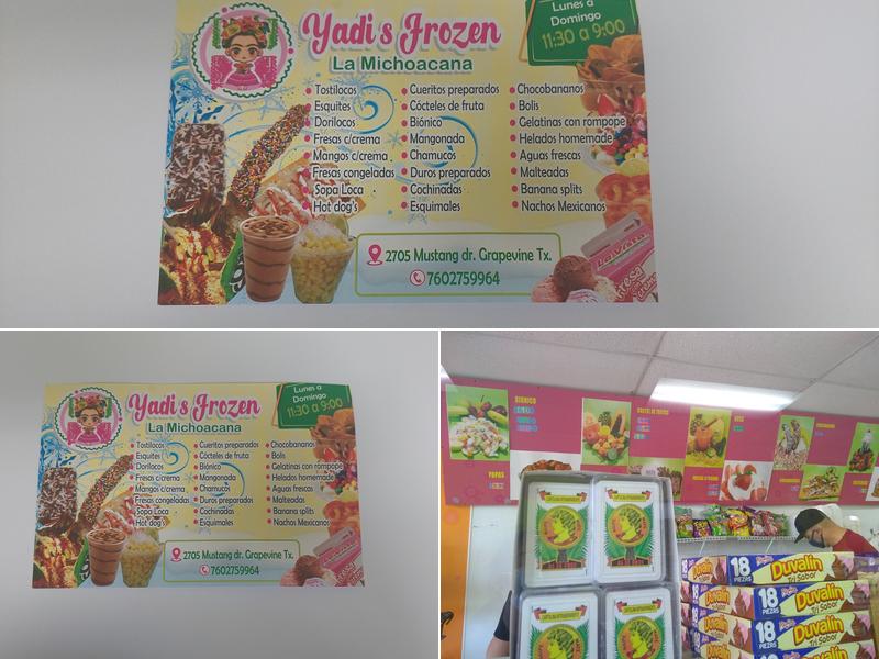 Paleteria Michoacana Menu