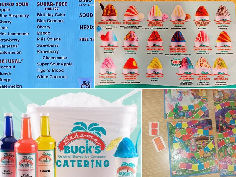 Bahama Buck's - New Braunfels Menu