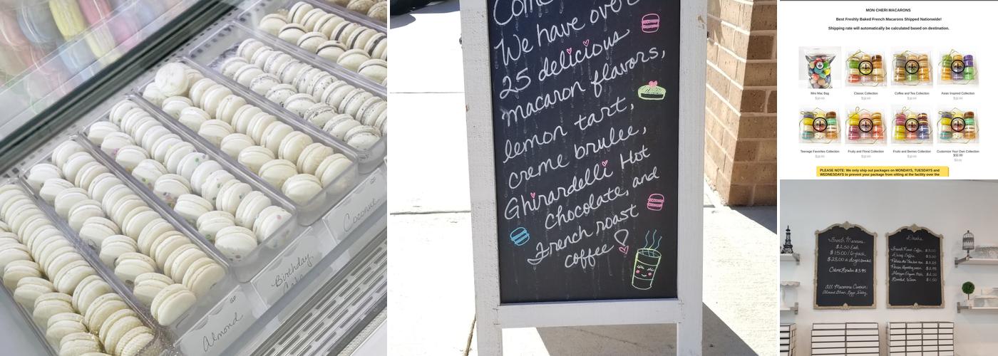 Mon Cheri Macarons Menu