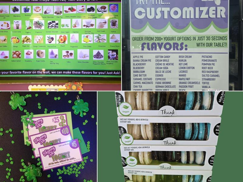 Skinny D's Yogurt & Cakes Menu