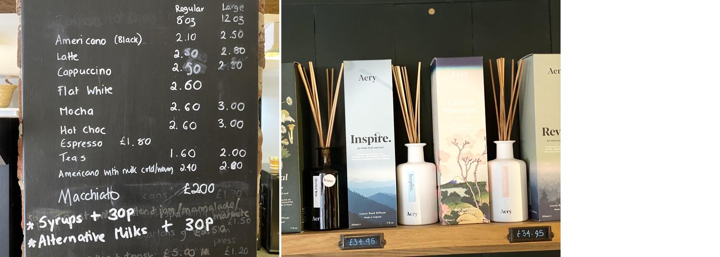 Snoopers Bazaar Menu