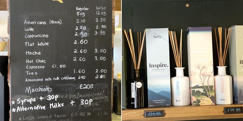 Snoopers Bazaar Menu