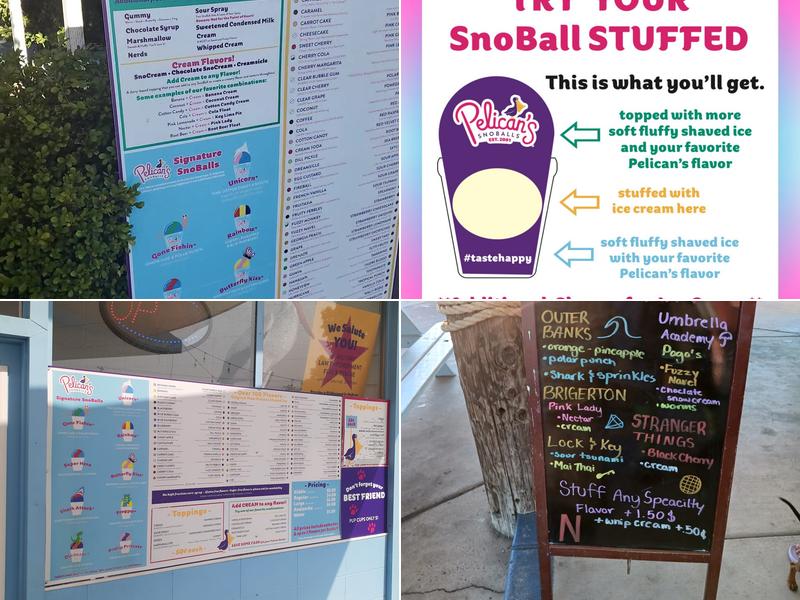 Pelican's Snoballs Clovis! Menu