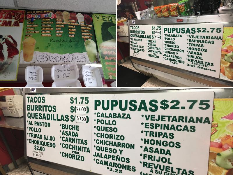 Frutilandia Menu