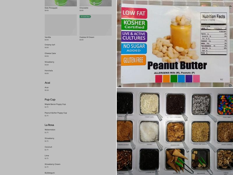 Yogurt Zone East Hills Menu