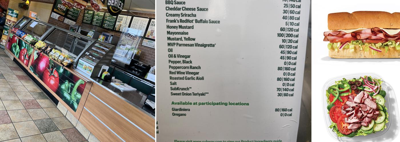Subway Menu