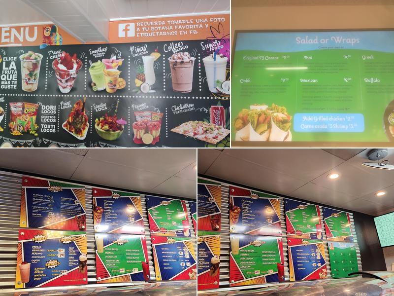 Botanas Locas Menu