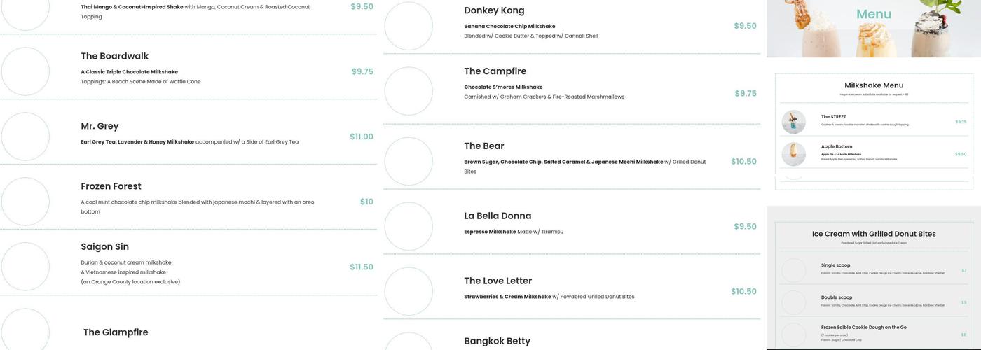 The Straw: Modern Milkshakes Menu