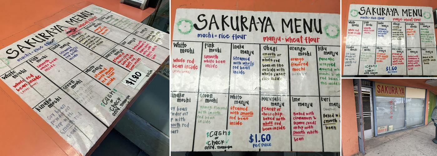 Sakuraya Menu