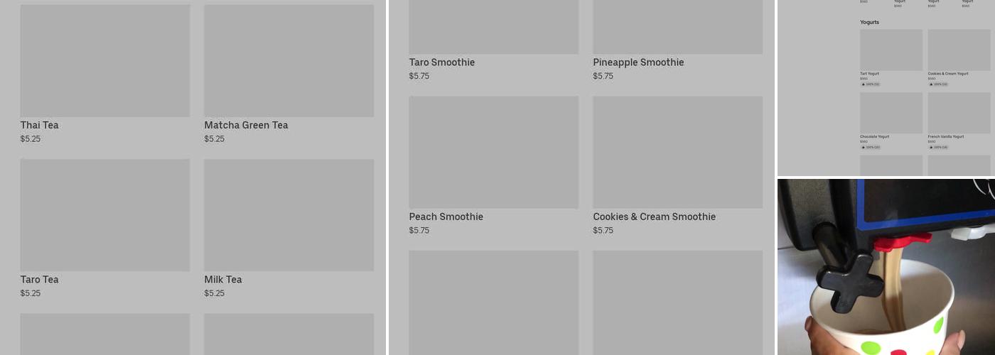 Tutti Frutti Frozen Yogurt Menu
