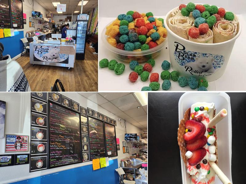 Polar Bear Rolled Ice Cream