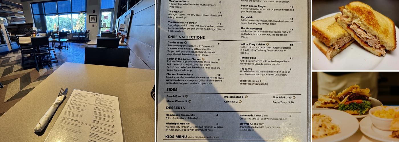 Mustard Seed Cafe Menu