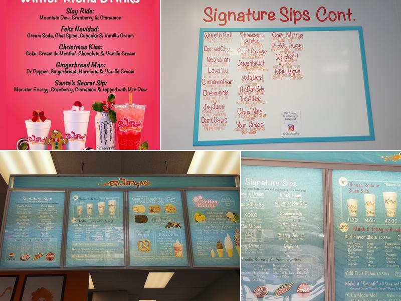 Soda Rush Menu