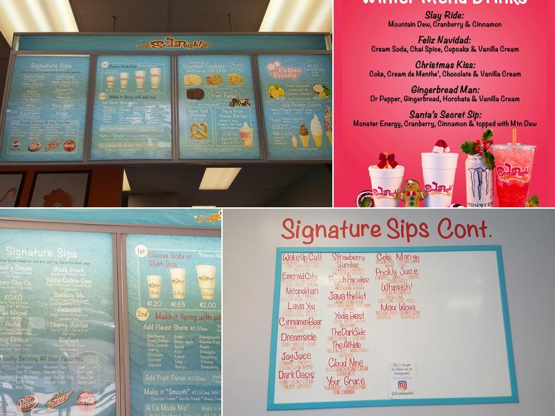Soda Rush Menu
