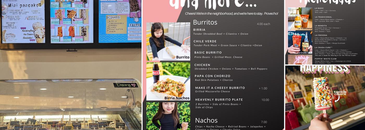 Holy Paleta Menu