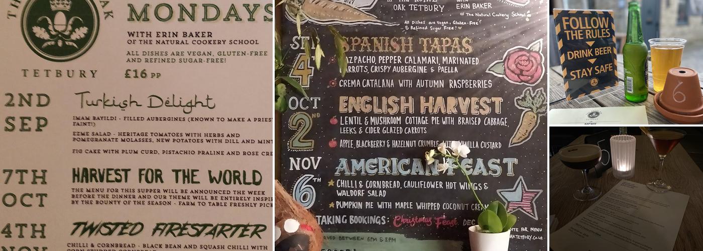 The Royal Oak Tetbury Menu