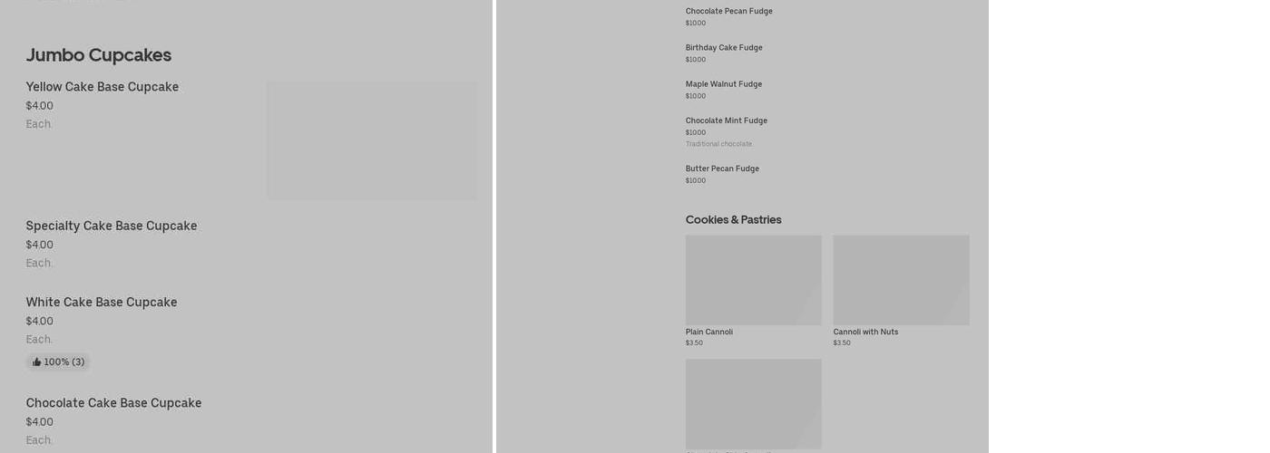 Candy and Corn Menu