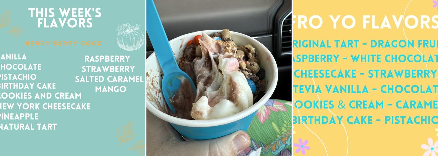 Berry Berry Good Frozen Yogurt Menu