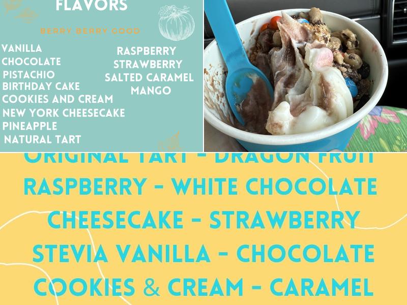 Berry Berry Good Frozen Yogurt Menu