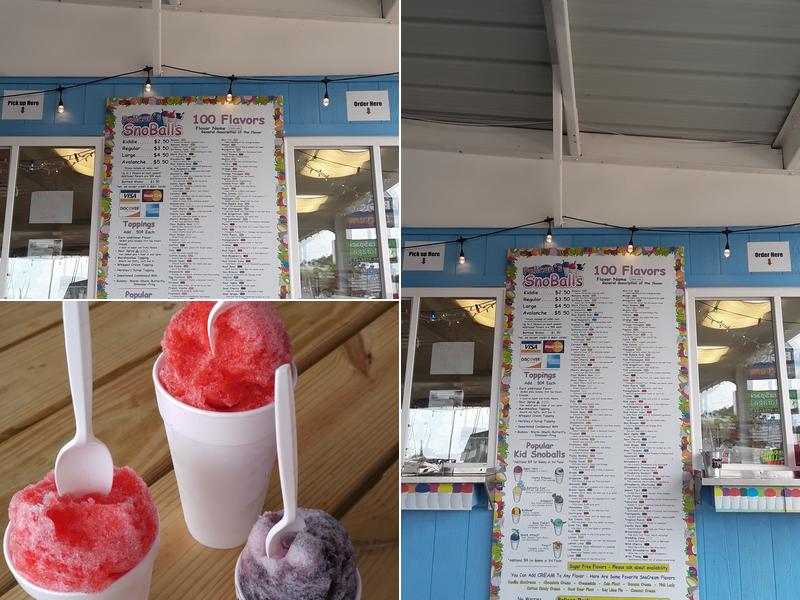 Pelican's SnoBalls Irmo Menu