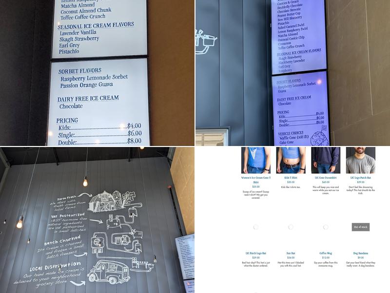 Lopez Island Creamery Menu