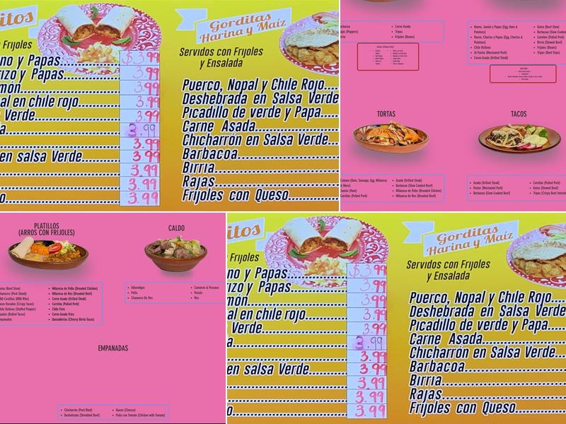 La Tarahumara Market Menu